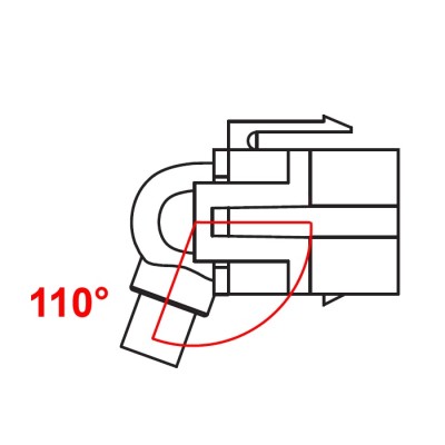 Delock Keystone Module USB 2.0 A female 110°  USB 2.0 A female with cable white 2