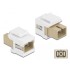 Delock Keystone Module SC Simplex female to SC Simplex female beige / white