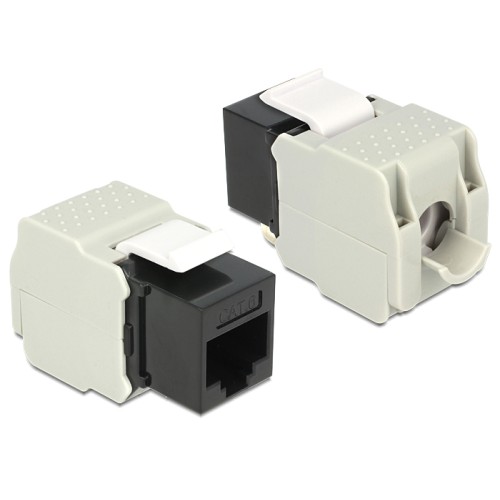Delock Keystone Module RJ45 jack > LSA Cat.6 UTP black