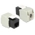 Delock Keystone Module RJ45 jack > LSA Cat.6 UTP black