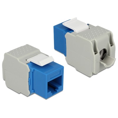 Delock Keystone Module RJ45 jack > LSA Cat.6 UTP blue