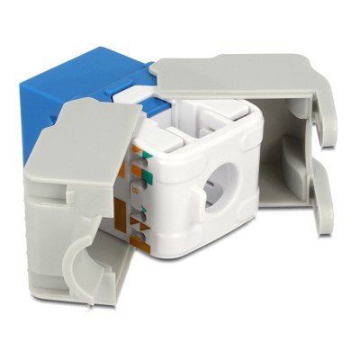 Delock Keystone Module RJ45 jack > LSA Cat.6 UTP blue 2