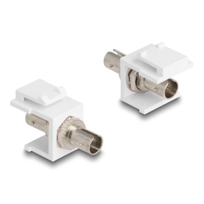 Delock Keystone Module ST Simplex female  ST Simplex female white
