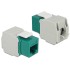 Delock Keystone Module RJ45 jack  LSA Cat.6 UTP green