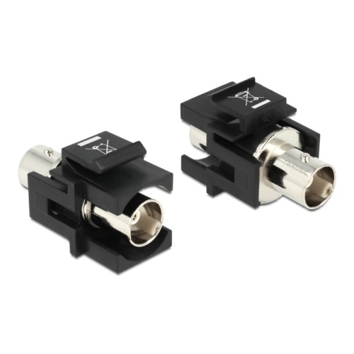 Delock Keystone module BNC female  BNC female black