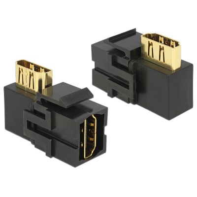 Delock Keystone Module HDMI female  HDMI female 90° angled black