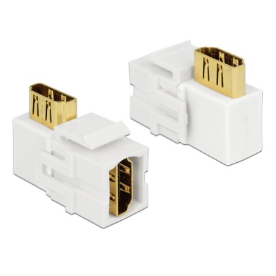 Delock Keystone Module HDMI female  HDMI female 90° angled white