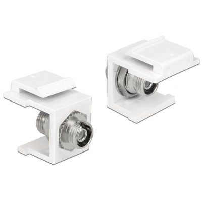 Delock Keystone Module FC Simplex female  female white