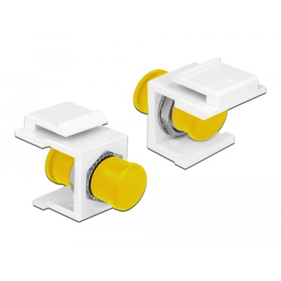 Delock Keystone Module FC Simplex female  female white 2