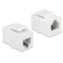 Delock Keystone Module RJ12 female > RJ12 female Cat.3 white
