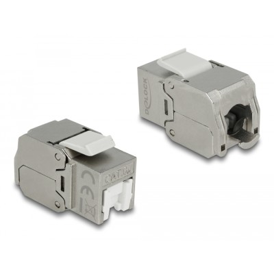 Delock Keystone Module RJ45 jack  LSA Cat.6A STP dust cover