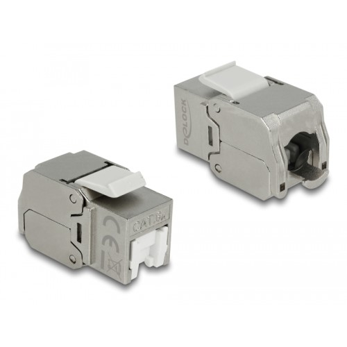 Delock Keystone Module RJ45 jack > LSA Cat.6A STP dust cover