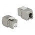 Delock Keystone Module RJ45 jack  LSA Cat.6A STP dust cover