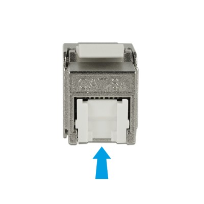 Delock Keystone Module RJ45 jack  LSA Cat.6A STP dust cover 2