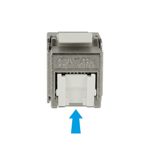 Delock Keystone Module RJ45 jack  LSA Cat.6A STP dust cover