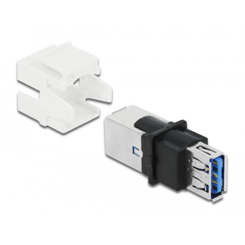 Delock Keystone Module USB 3.0 A female > USB 3.0 B female white