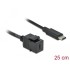 Delock Keystone Module USB 5 Gbps Type-C™ female to USB Type-C™ male with cable 25 cm