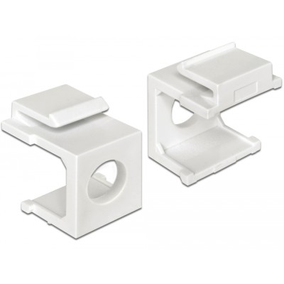 Delock Keystone cover white with 8 mm hole 4 pieces 2