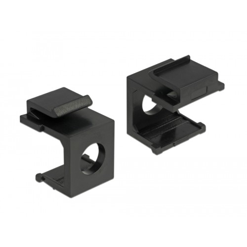 Delock Keystone cover black with 8 mm hole 4 pieces