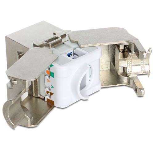 Delock Keystone Module RJ45 jack  LSA Cat.6A STP 24 pieces