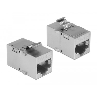 Delock Keystone Module RJ45 jack  RJ45 jack Cat.6A metal