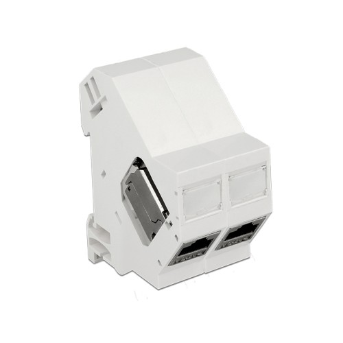 Delock Keystone Mounting for DIN rail 180°