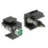 Delock Keystone LED green 6 V, black
