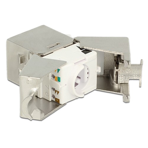 Delock Keystone Module RJ45 jack  LSA Cat.6A STP compact 24 pieces