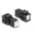 Delock Keystone Module USB 2.0 Type-B jack to USB 2.0 Type-B jack black