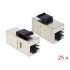 Delock Keystone Module RJ45 jack  RJ45 jack Cat.6 compact 25 pieces