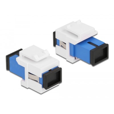 Delock Keystone Module SC Simplex female to SC Simplex female blue / white 2