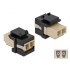 Delock Keystone Module LC Duplex female to LC Duplex female beige / black