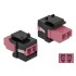 Delock Keystone Module LC Duplex female to LC Duplex female violet / black