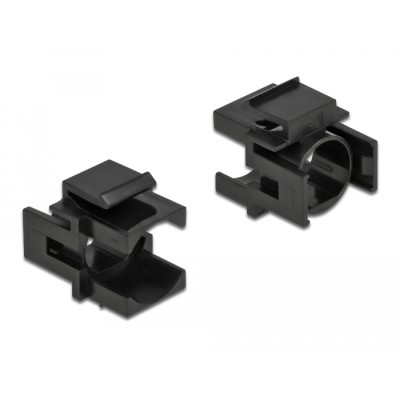 Delock Keystone cover black with 12.5 mm hole 4 pieces 2