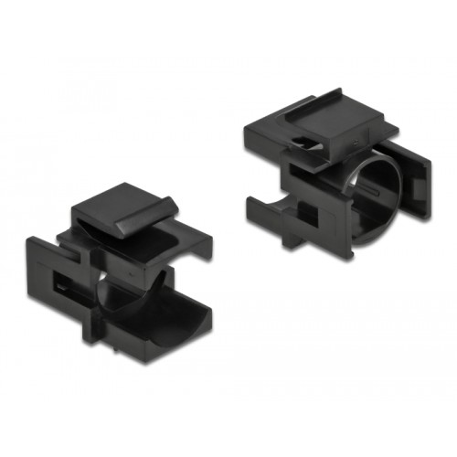 Delock Keystone cover black with 12.5 mm hole 4 pieces