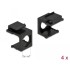 Delock Keystone cover black with 9.7 mm hole +Hex 4 pieces