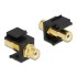 Delock Keystone Module RCA female  RCA female gold plated white / black