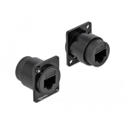 Delock D-Type Module RJ45 Cat.6 jack to jack