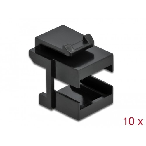 Delock Keystone cover black for fibre couplers 10 pieces