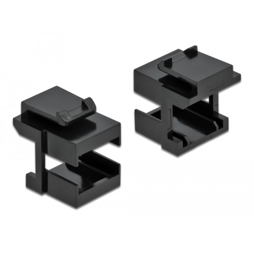Delock Keystone cover black for fibre couplers 10 pieces
