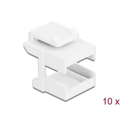 Delock Keystone cover white for fibre couplers 10 pieces