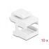 Delock Keystone cover white for fibre couplers 10 pieces
