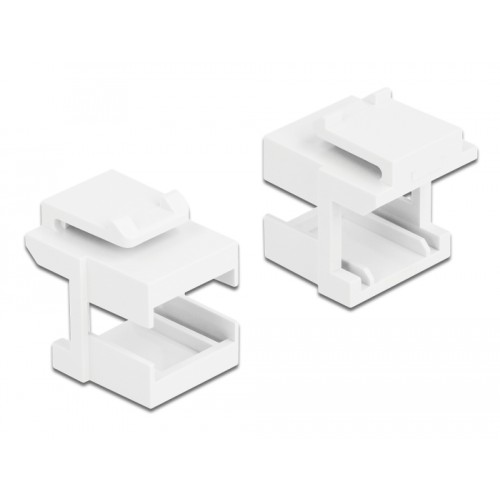 Delock Keystone cover white for fibre couplers 10 pieces