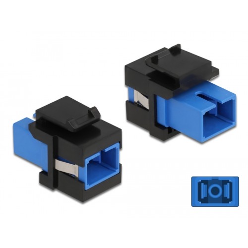 Delock Keystone Module SC Simplex female to SC Simplex female blue / black