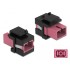 Delock Keystone Module SC Simplex female to SC Simplex female violet / black