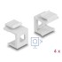 Delock Keystone cover white with 8.0 mm hole +Hex 4 pieces