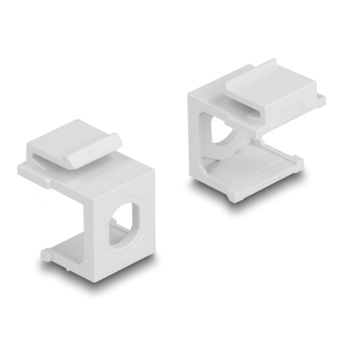 Delock Keystone cover white with 8.0 mm hole +Hex 4 pieces