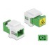 Delock Keystone Module SC Simplex female to SC Simplex female with laser protection flip inside
