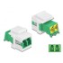 Delock Keystone Module LC Duplex female to LC Duplex female with laser protection flip inside