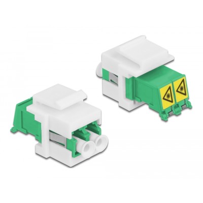 Delock Keystone Module LC Duplex female to LC Duplex female with laser protection flip inside 2